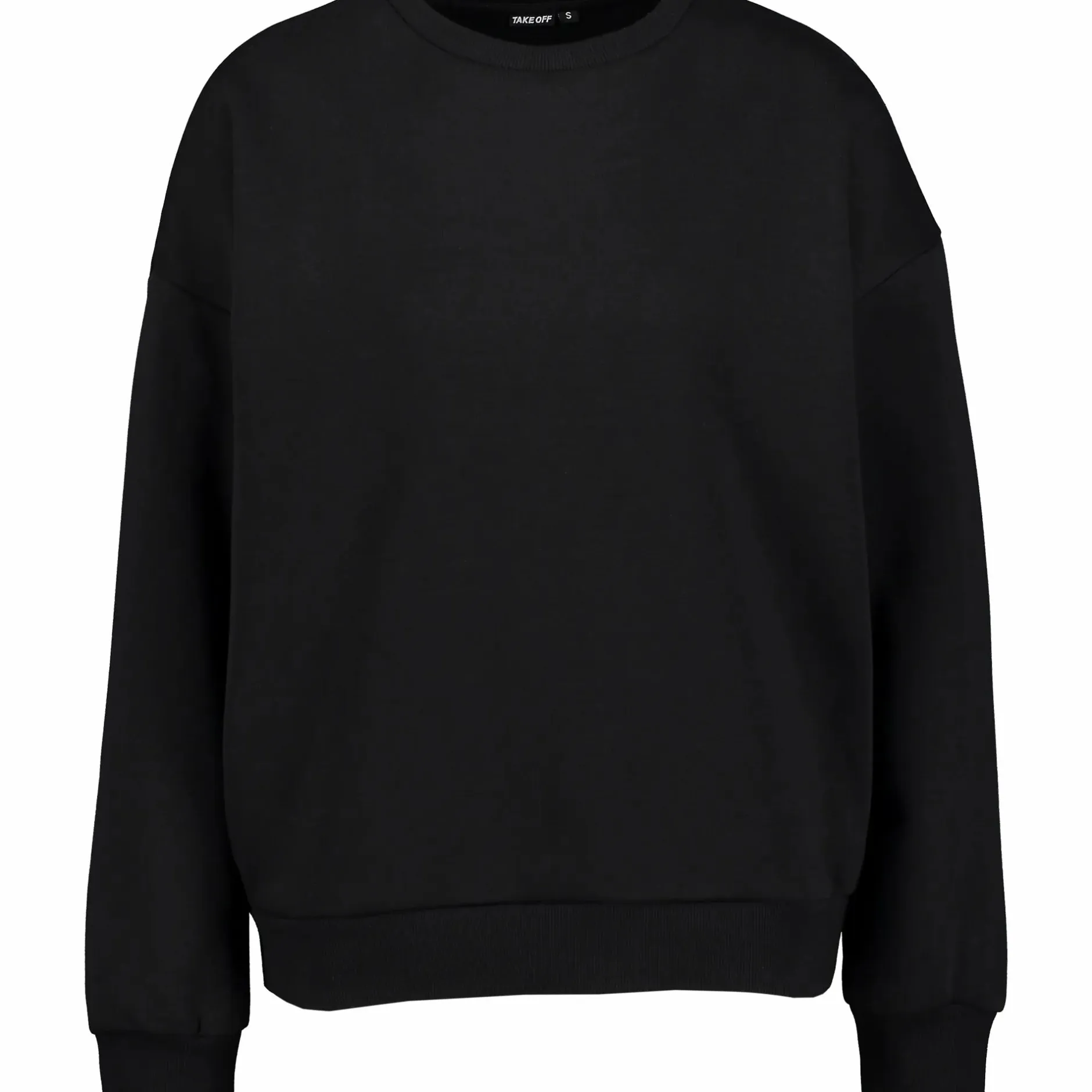 Clearance TAKEOFF basic crewneck w Black