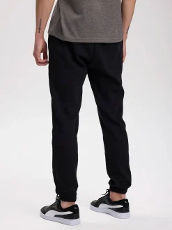 Sale TAKEOFF basic cuffed sweatpant, joggebukser, herre Black