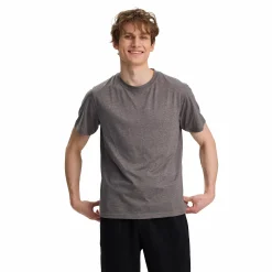 Online TAKEOFF basic tee m Dk Grey Melange