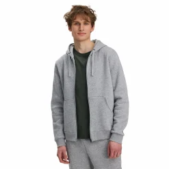 Outlet TAKEOFF basic zip hood m Grey Melange