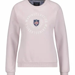 Discount MARINE CLASSIC bay w sweat crew neck LIGHT PINK