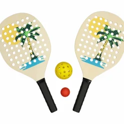 REVOLUTION beach tennis set White/black