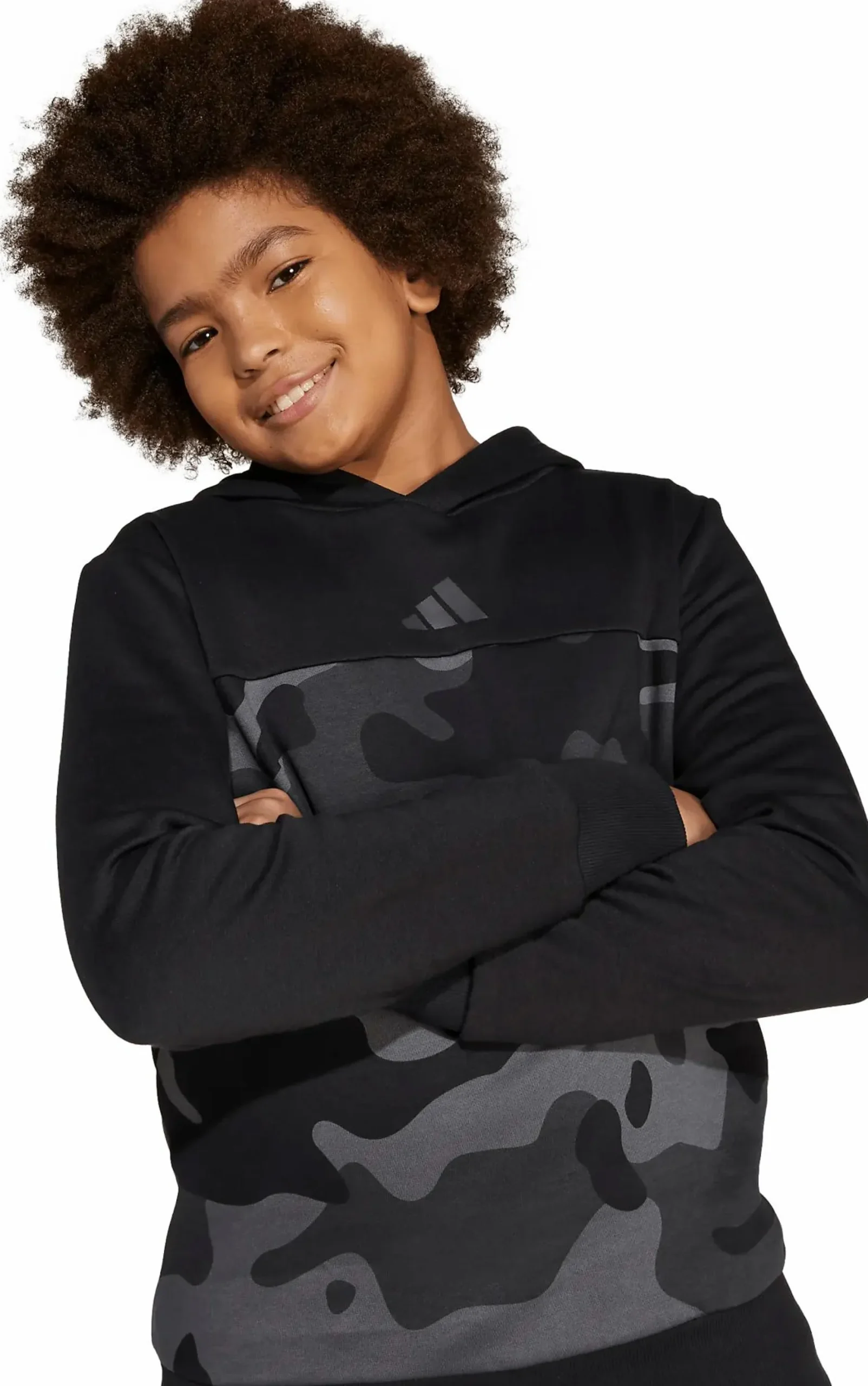 Hot ADIDAS camo fl hood jr BLACK/WHITE