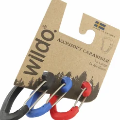 Clearance WILDO carabiner set, 2m+1l ORANGE/BLUE