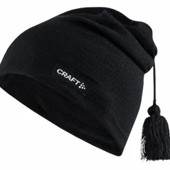 Outlet CRAFT core classic knit hat Black
