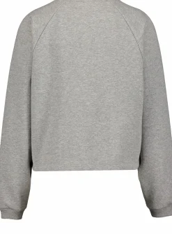 Outlet CHAMPION crewneck croptop sweatshirt Gray Melange Light