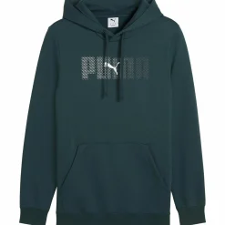 Online PUMA ess logo lab hoodie fl m Green Terrain