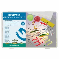 Best KINETIC fishingkit 108pcs Transparent