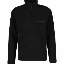 New SKI INDUSTRIES half zip pile m Black