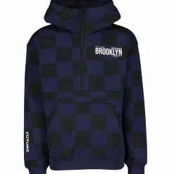 Hot REACTION halfzip hood jr Peacoat Aop