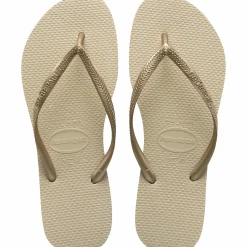 Clearance HAVAIANAS hav slim jr Sandgrey/L.Gold