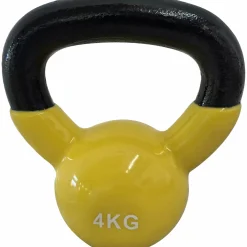 Clearance ASG iron/vinyl kettlebell 4 kg Black/Yellow