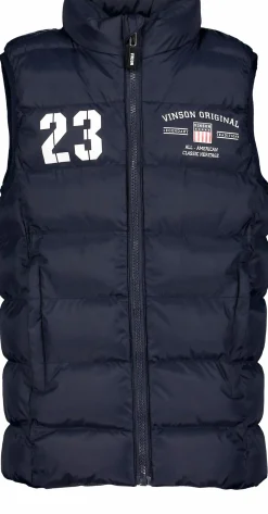 Clearance VINSON janus puff vest jr Dark Sapphire