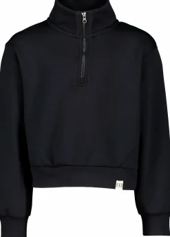 New LE DON DE VIE lounge half zip jr Black