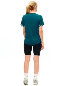 Discount RÖHNISCH lush logo tee MIDNIGHT TEAL