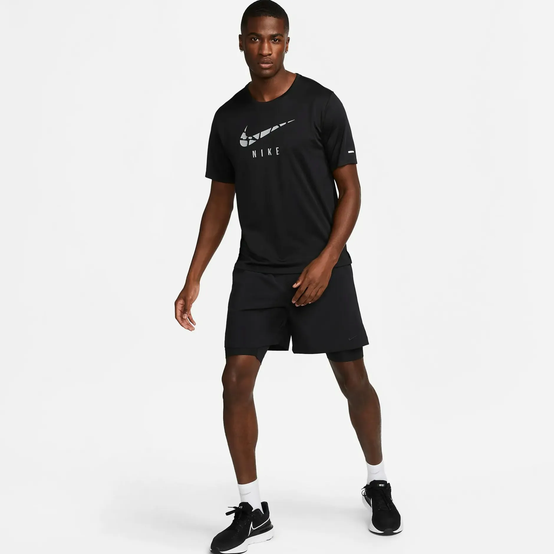 Discount NIKE m nk df unlimited wvn 7in 2in1 Black