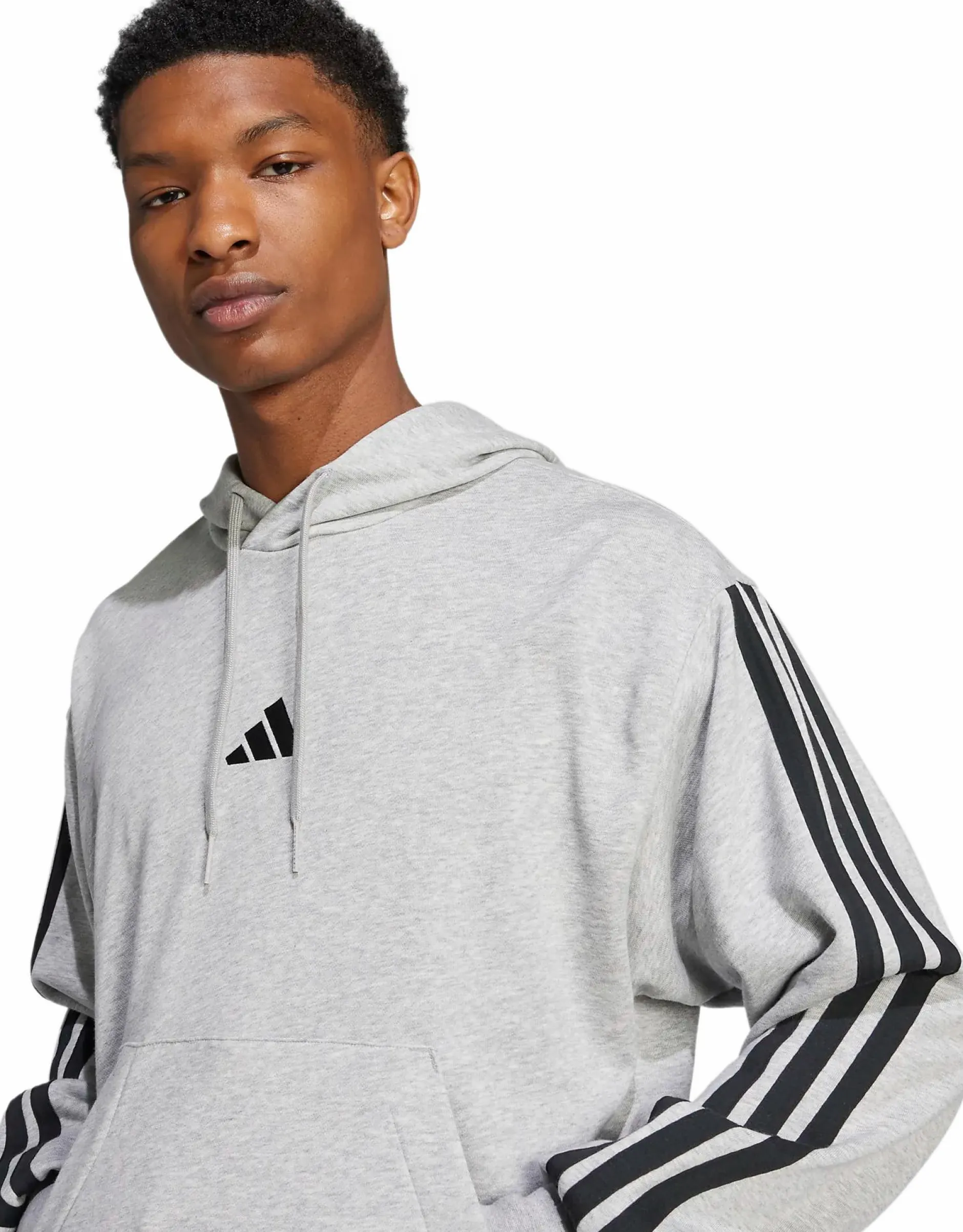 ADIDAS m 3s ft hoodie GREYH/BLACK