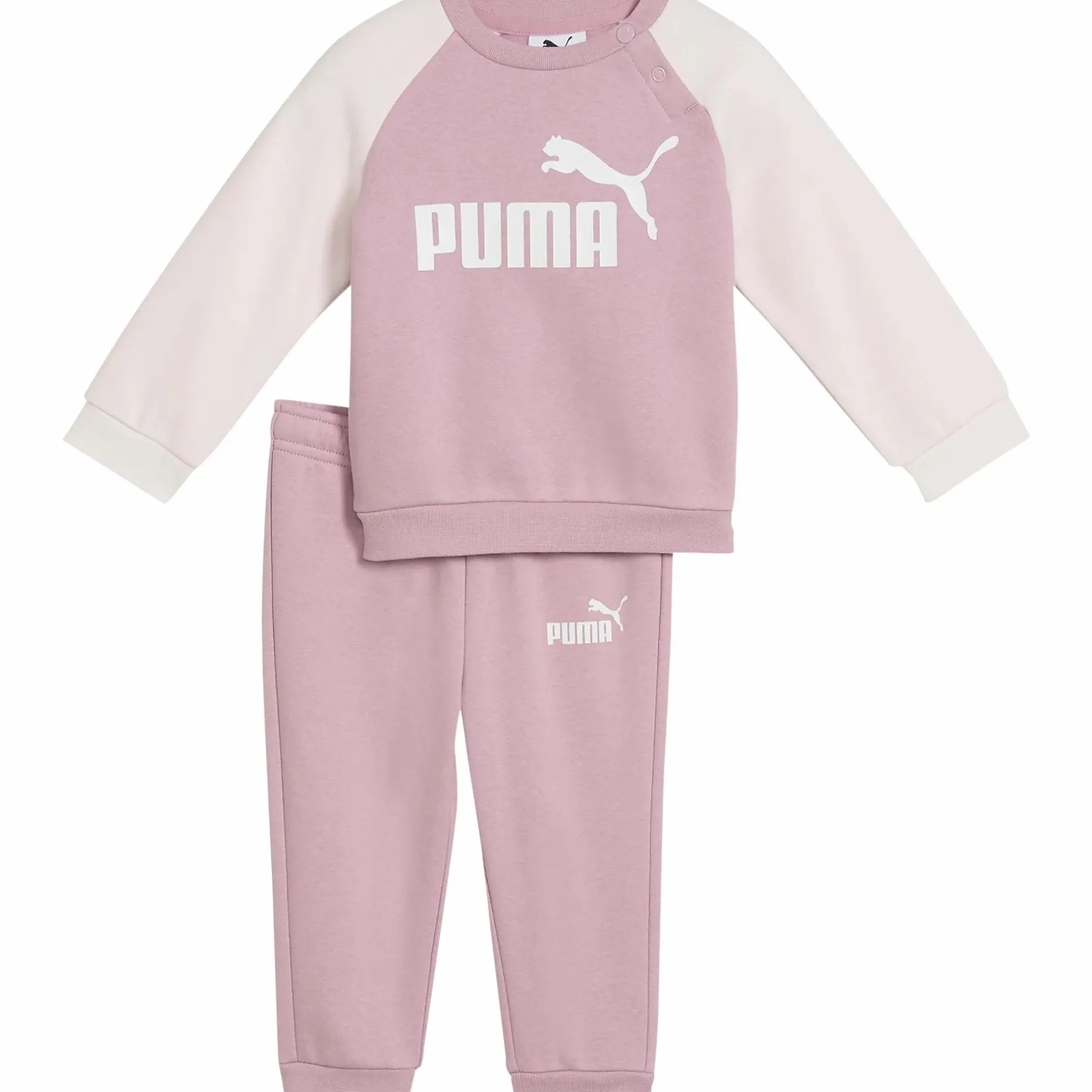 PUMA minicats ess raglan crew set fl inf Poised Pink