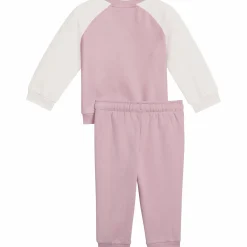 PUMA minicats ess raglan crew set fl inf Poised Pink