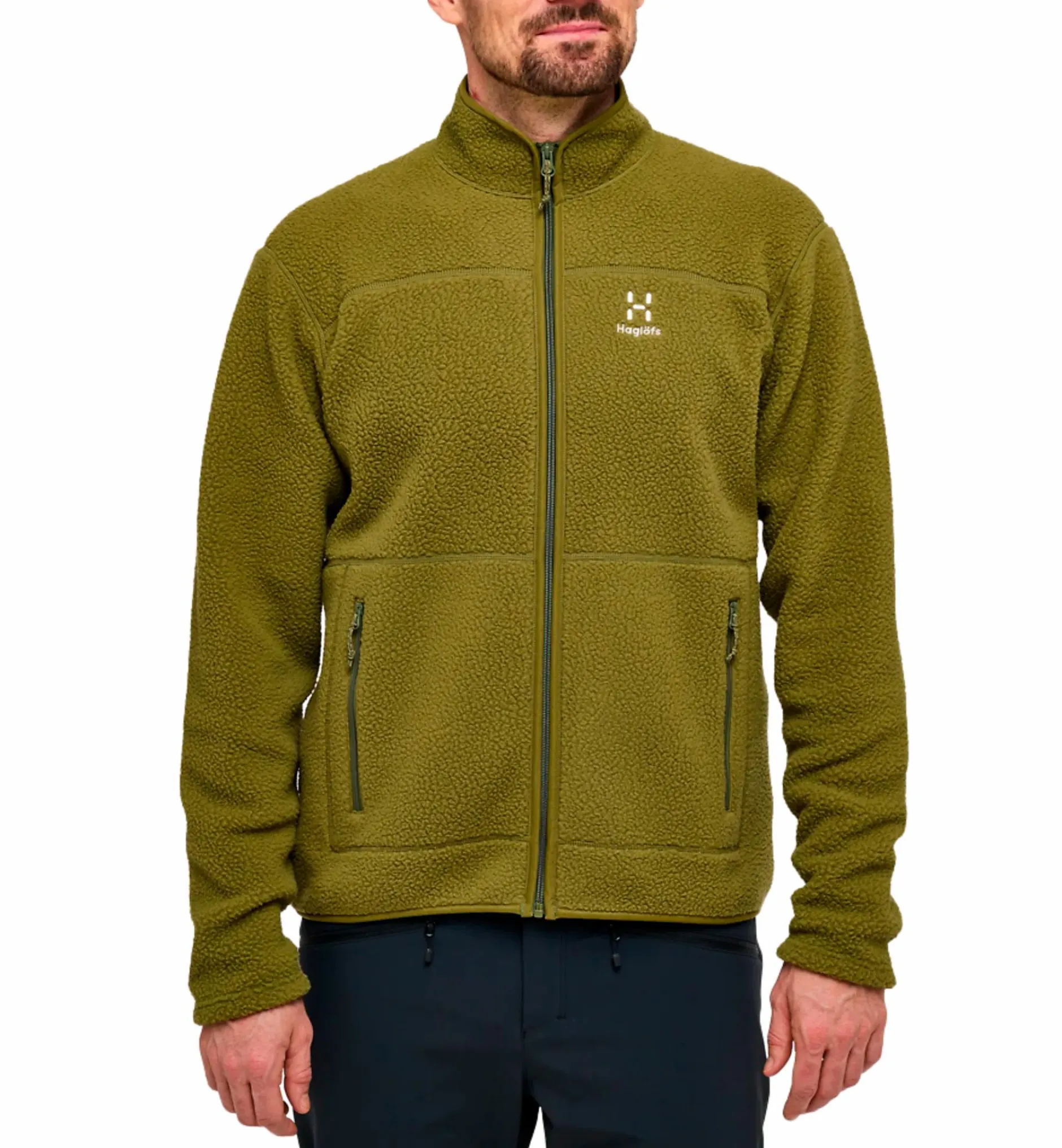 HAGLÖFS mossa pile jacket men OLIVE GREEN