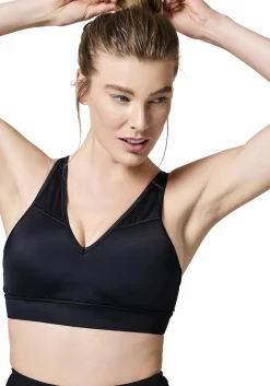 Discount CASALL multifunctional straps sports bra Black