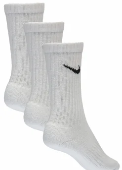 Sale NIKE cushioned training crew socks White/Black