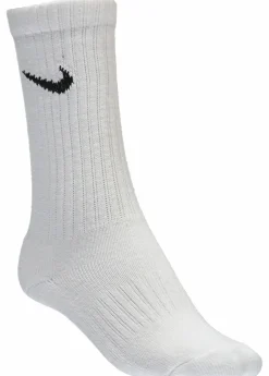 Sale NIKE cushioned training crew socks White/Black
