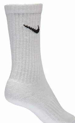 Sale NIKE cushioned training crew socks White/Black
