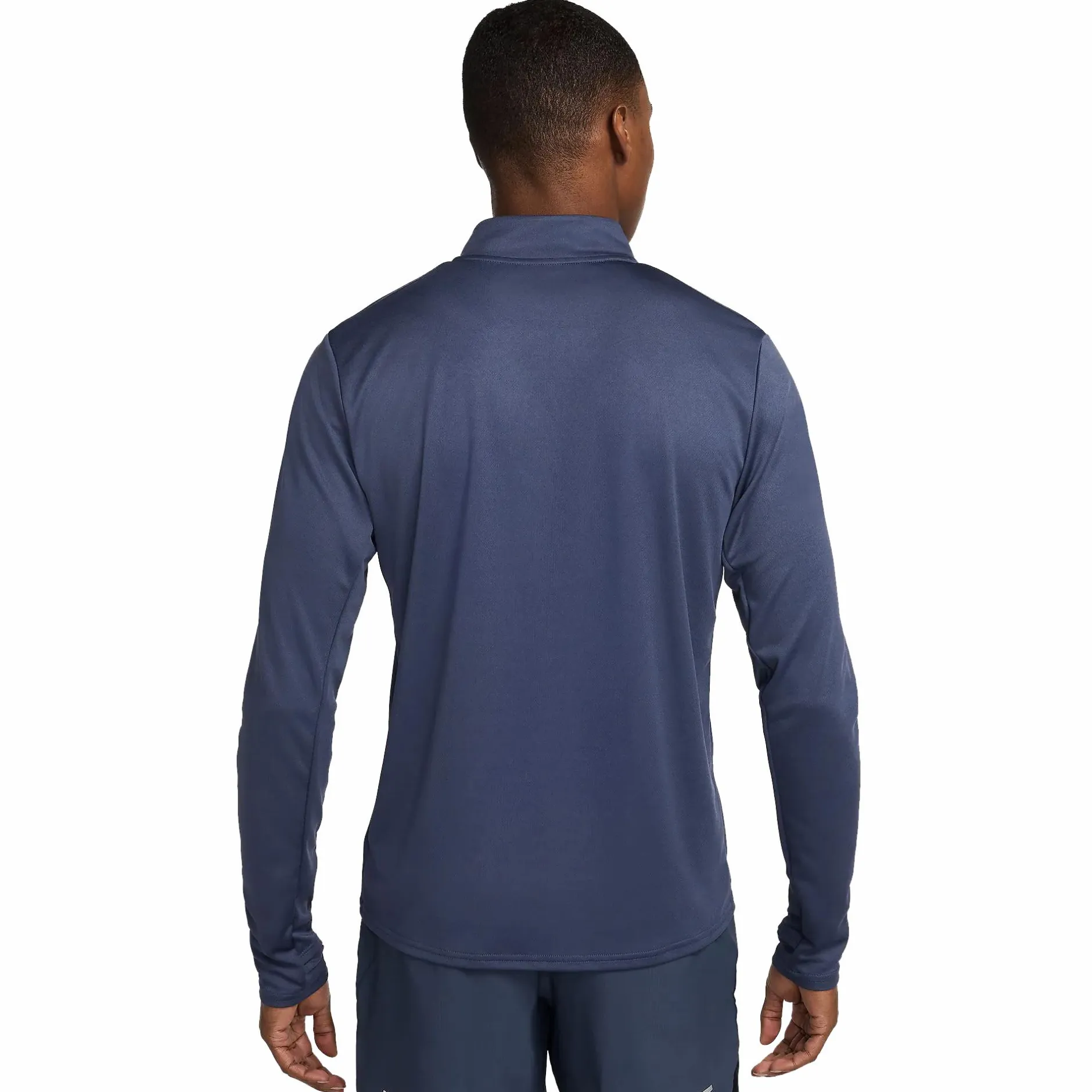 Best NIKE pacer men's dri-fit 1/2-zip ru Blue/silver