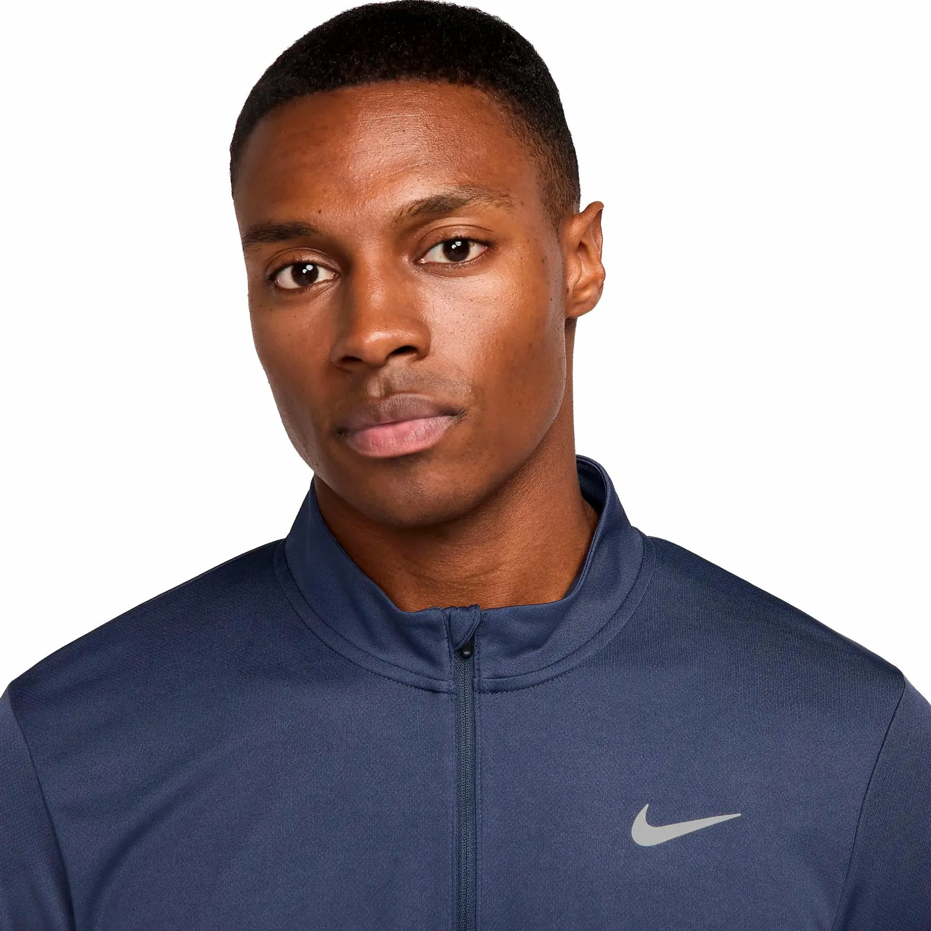 Best NIKE pacer men's dri-fit 1/2-zip ru Blue/silver