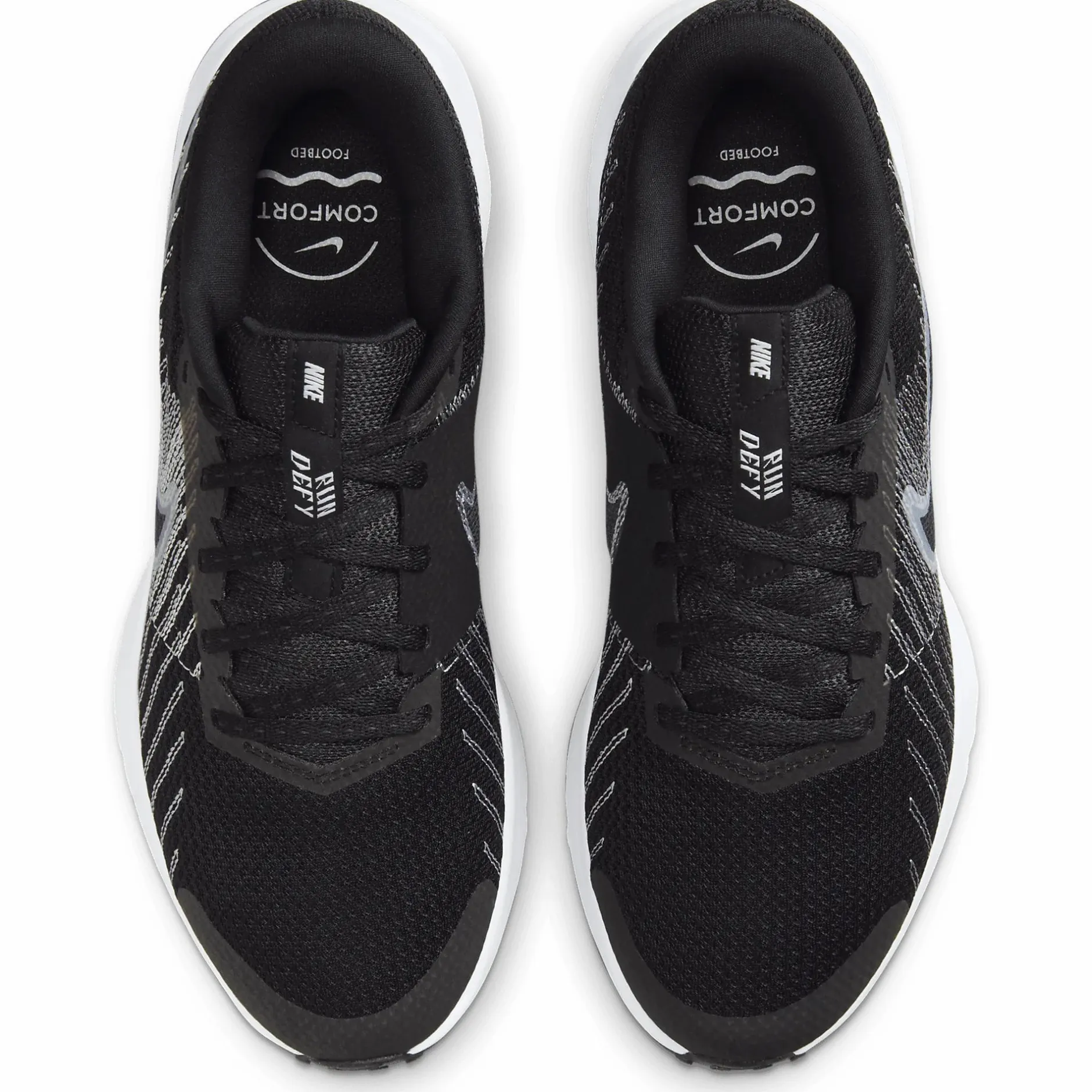 Sale NIKE run defy w BLACK/WHITE WOLF