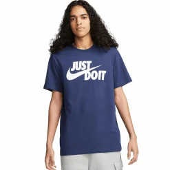 Hot NIKE sportswear jdi men's t-shirt Midnight Navy/Wh