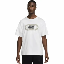 New NIKE nk tee m90 gym heritage m White