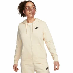 Hot NIKE nsw club fz hoodie w Coconut Milk/Black