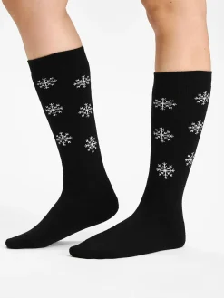 Discount SEGER 2p kids wool socks Black/red
