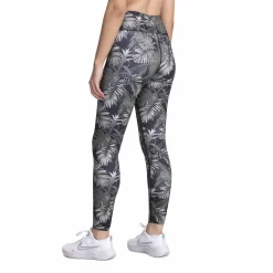Discount ICONIC pulse tights w Olive Leaf Aop