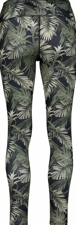 Discount ICONIC pulse tights w Olive Leaf Aop