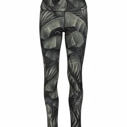 Discount ICONIC pulse tights w Moon Mist Leaf Aop