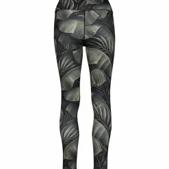 Discount ICONIC pulse tights w Moon Mist Leaf Aop