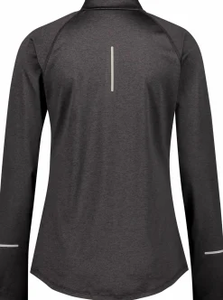 Clearance RONHILL run half zip, langermet treningstrøye, dame Black Melange