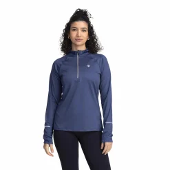 RONHILL run half zip, langermet treningstrøye, dame Atlantica Blue