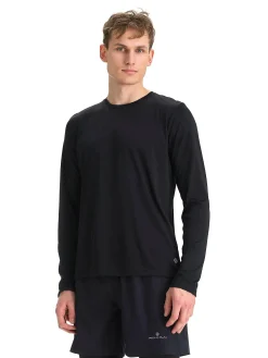 Clearance RONHILL run long sleeved tee m Black