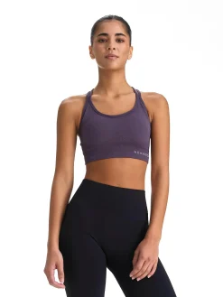Clearance RÖHNISCH seamless sports bra w Dk Grey Plum