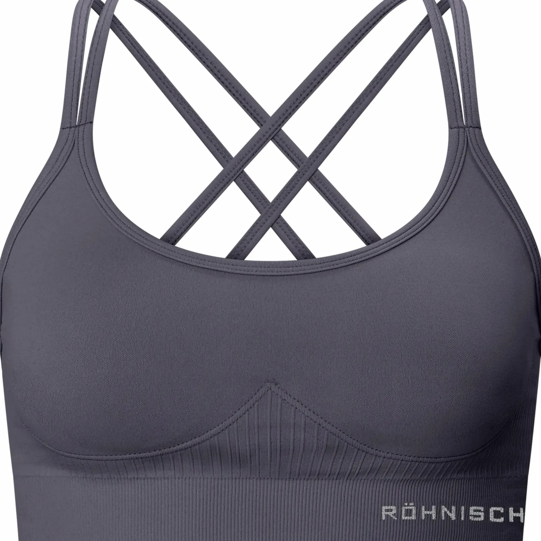 Clearance RÖHNISCH seamless sports bra w Dk Grey Plum
