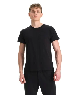 Online TAKEOFF slub pocket tee m Black