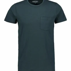 TAKEOFF slub pocket tee m Teal Green