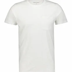 Outlet TAKEOFF slub pocket tee m White