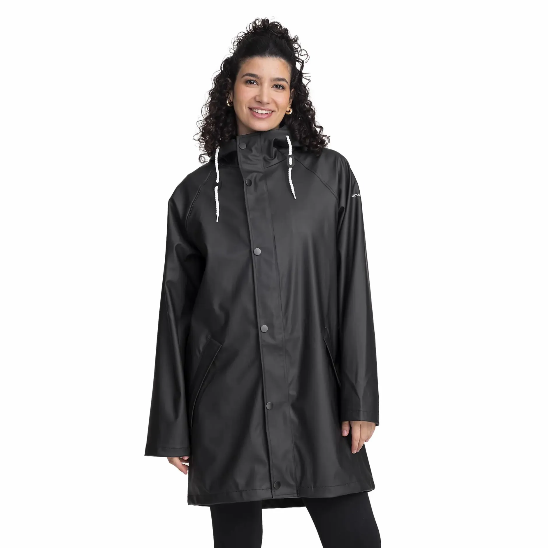 New CROSS SPORTSWEAR so pu coat u Black