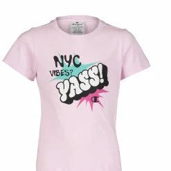 CHAMPION ss printed tee g jr Pink