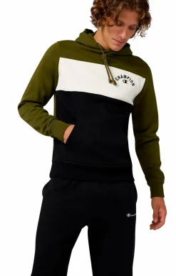 CHAMPION sweatshirt icons hood m Green